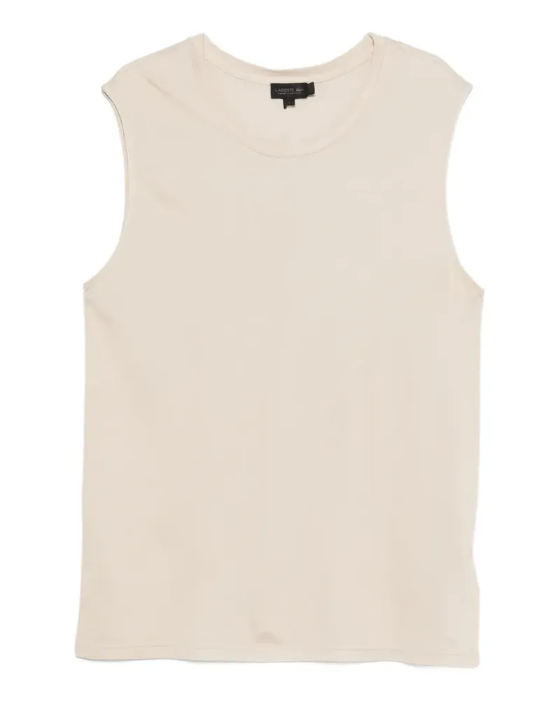 Lacoste round-neck vest - Nude Nude