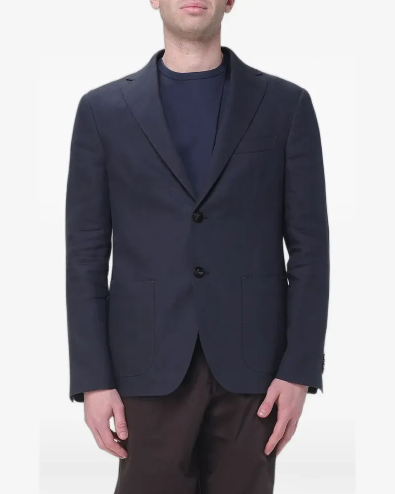 AGNONA single-breasted blazer - Blau Blau