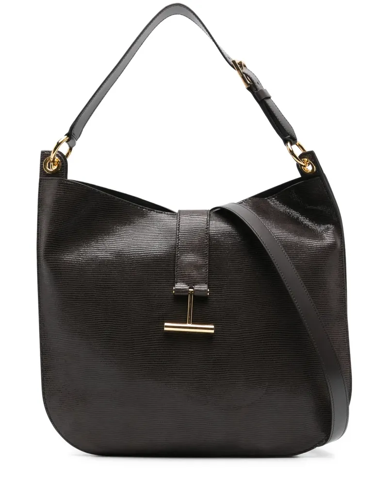Tom Ford Große Tara Schultertasche - Braun Braun