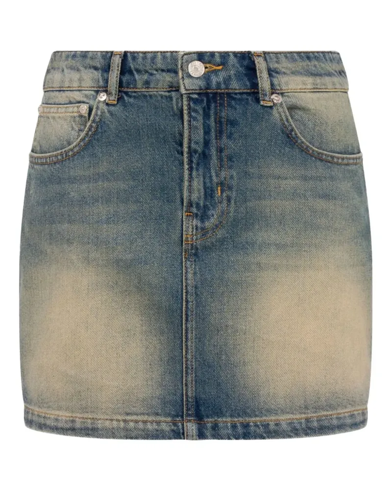 Moschino Klassischer Jeans-Minirock - Blau Blau