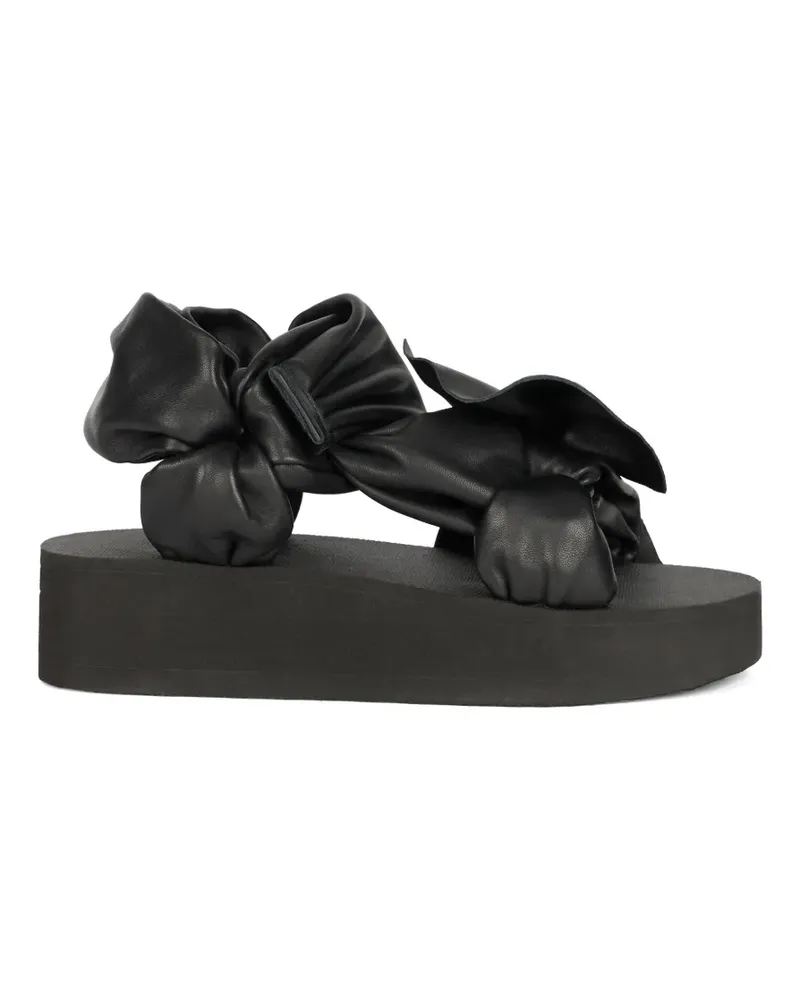 Valentino Garavani Plateau-Sandalen mit Knoten - Schwarz Schwarz