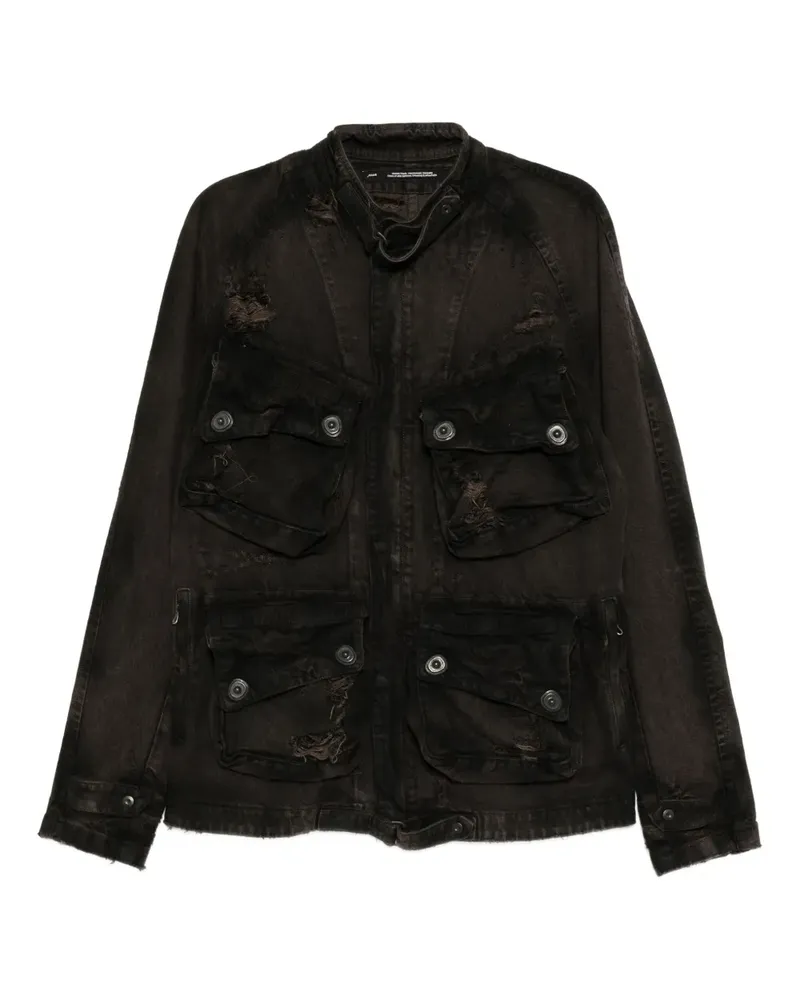 Julius Jacke im Distressed-Look - Braun Braun