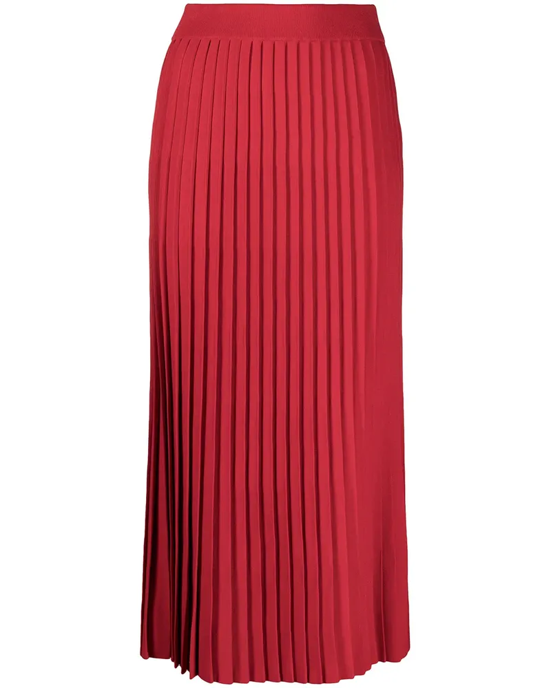 Balenciaga Plissierter Midirock - Rot Rot