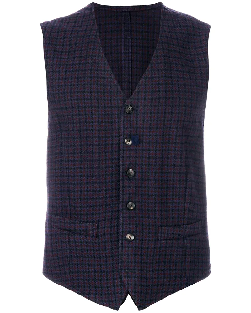 LARDINI Weste mit Karomuster - Mehrfarbig Mehrfarbig
