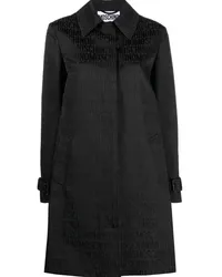 Moschino Trenchcoat mit Logo Schwarz