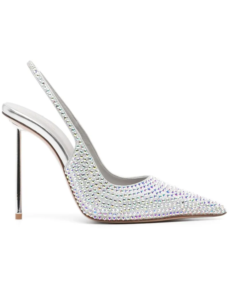 Le Silla Bella Pumps mit Kristallen 115mm - Silber Silber