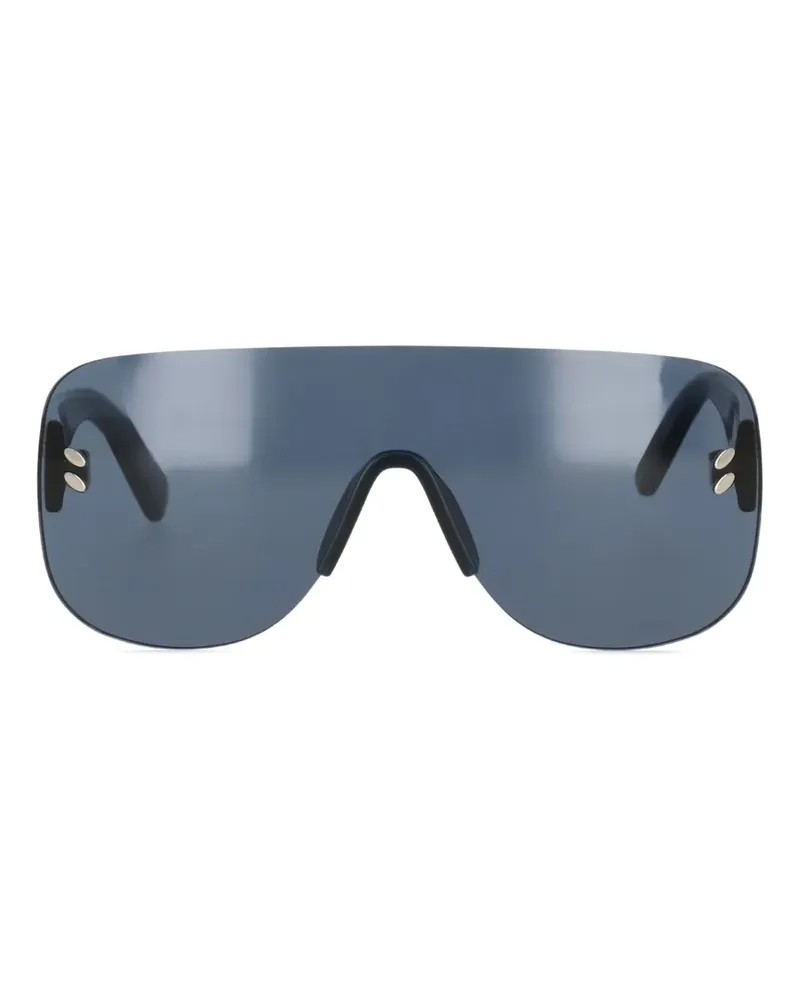 Stella McCartney Sonnenbrille mit Shield-Gestell - Blau Blau
