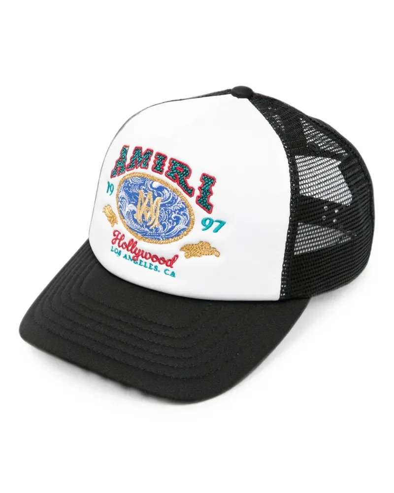 Amiri Wave embroidered trucker cap - Weiß Weiß