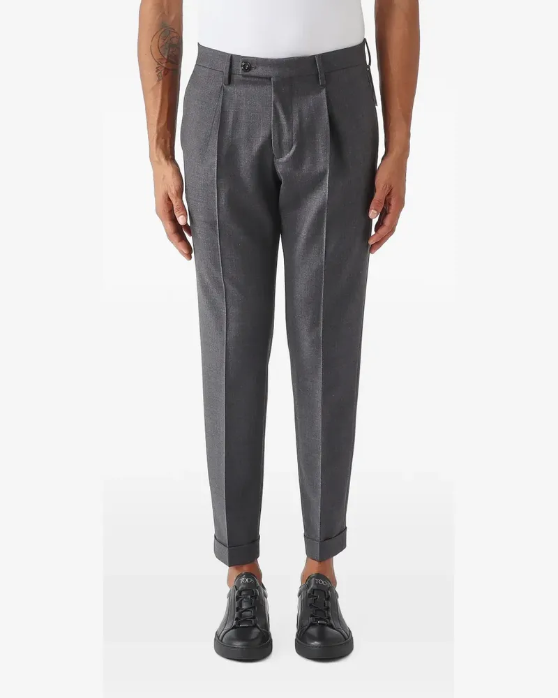 MICHAEL COAL Hose mit Bundfalten - Grau Grau