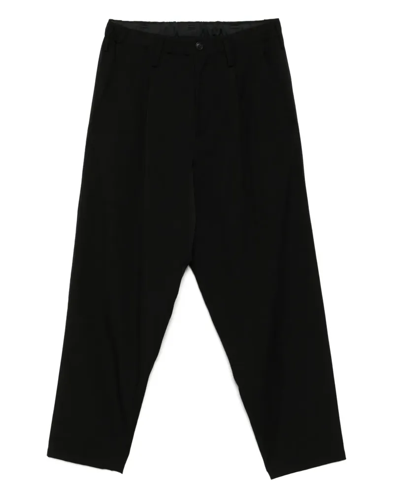 Yohji Yamamoto Hose aus Wollgabardine - Schwarz Schwarz