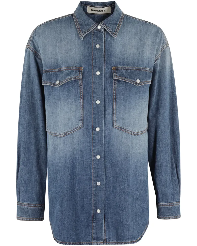 Semicouture Valeriane Hemd - Blau Blau