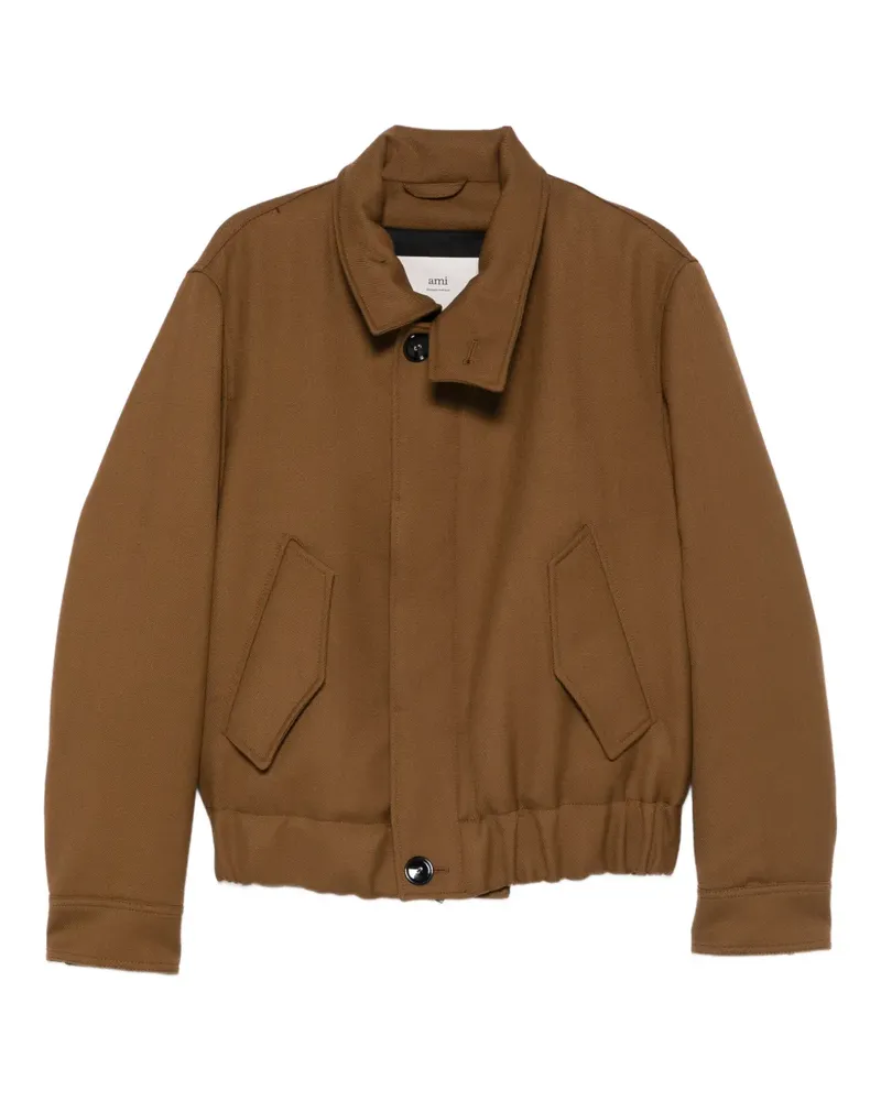 AMI Paris Jacke mit Klappentaschen - Braun Braun