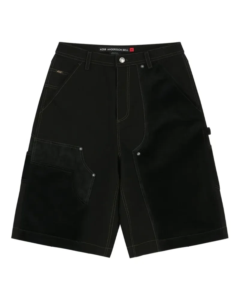 Andersson Bell floral print denim shorts - Schwarz Schwarz