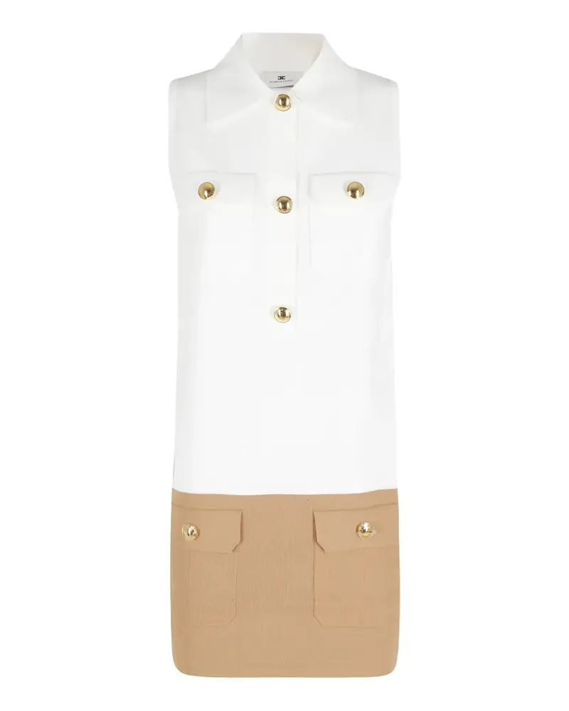 Elisabetta Franchi pocket collared shirtdress - Weiß Weiß