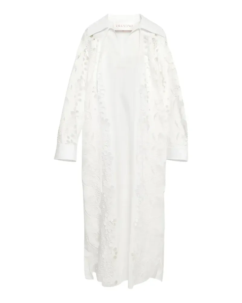 Valentino Garavani broderie-anglaise cotton midi dress - Weiß Weiß
