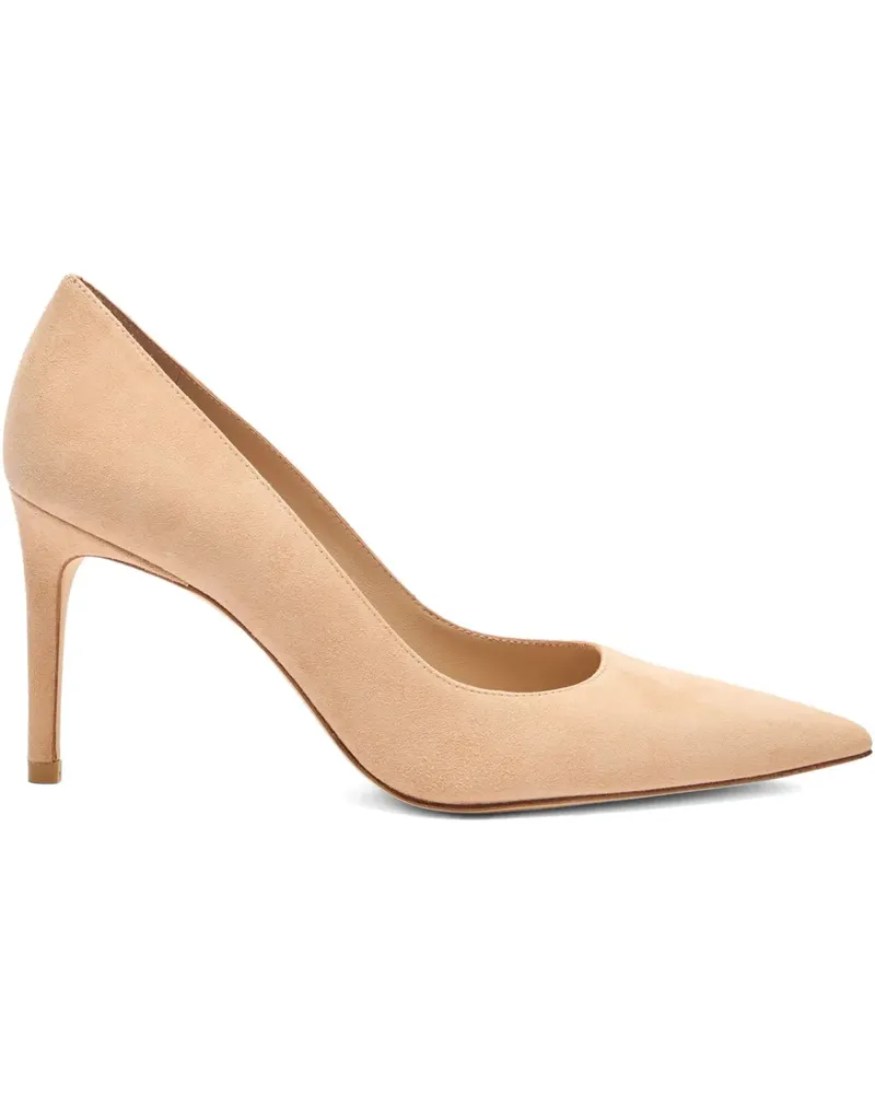 Stuart Weitzman Stuart Power Wildleder-Pumps mit spitzer Kappe 85mm - Rosa Rosa