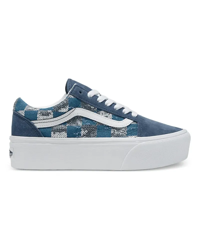 Vans Old Skool Flatform-Sneakers - Blau Blau