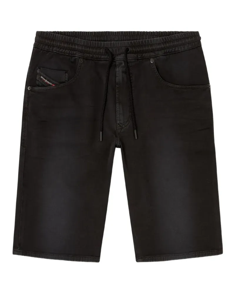 Diesel Chino-Shorts aus Joggingjeans - Schwarz Schwarz