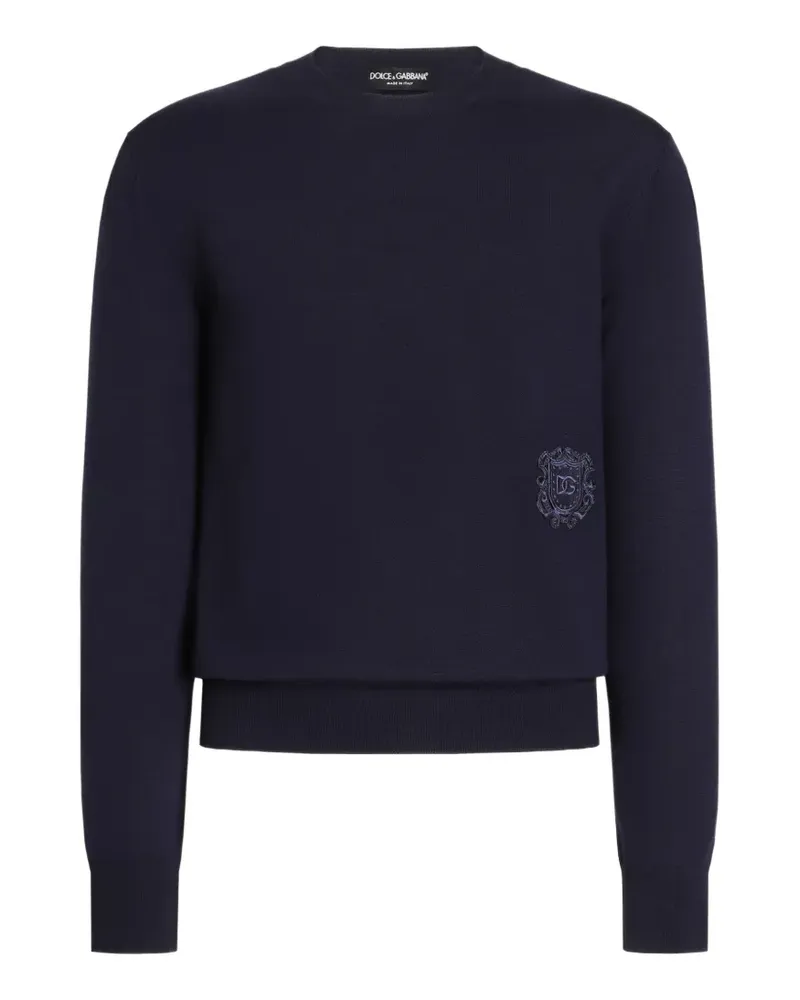 Dolce & Gabbana Pullover aus Schurwolle - Blau Blau