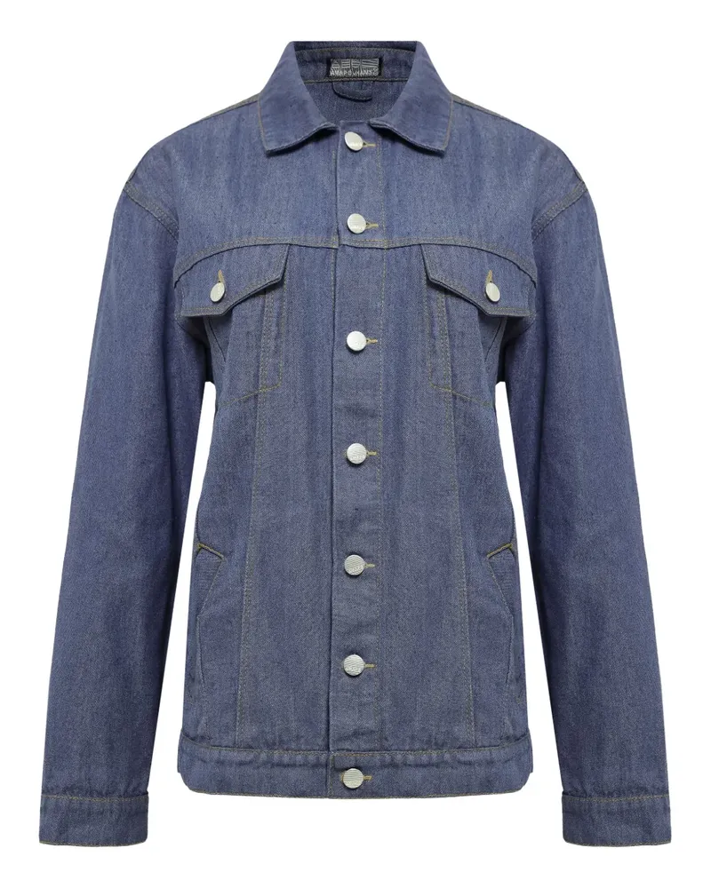 Amapô Jeansjacke mit Knopfverschluss - Blau Blau