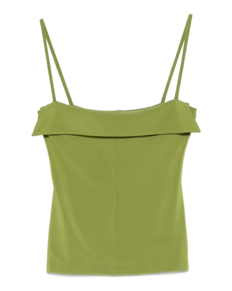 Nanushka Marinie Oberteil mit eckigem Ausschnitt - Grün Grün