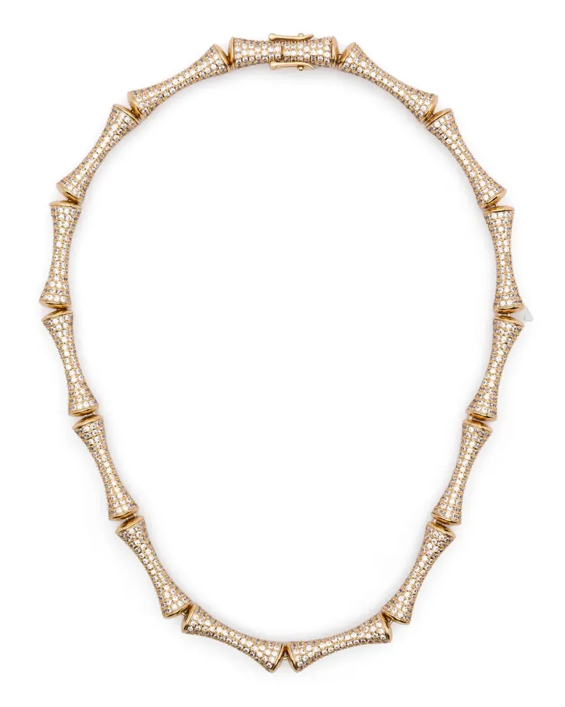 Eddie Borgo Pavé Bambu necklace - Gold Gold