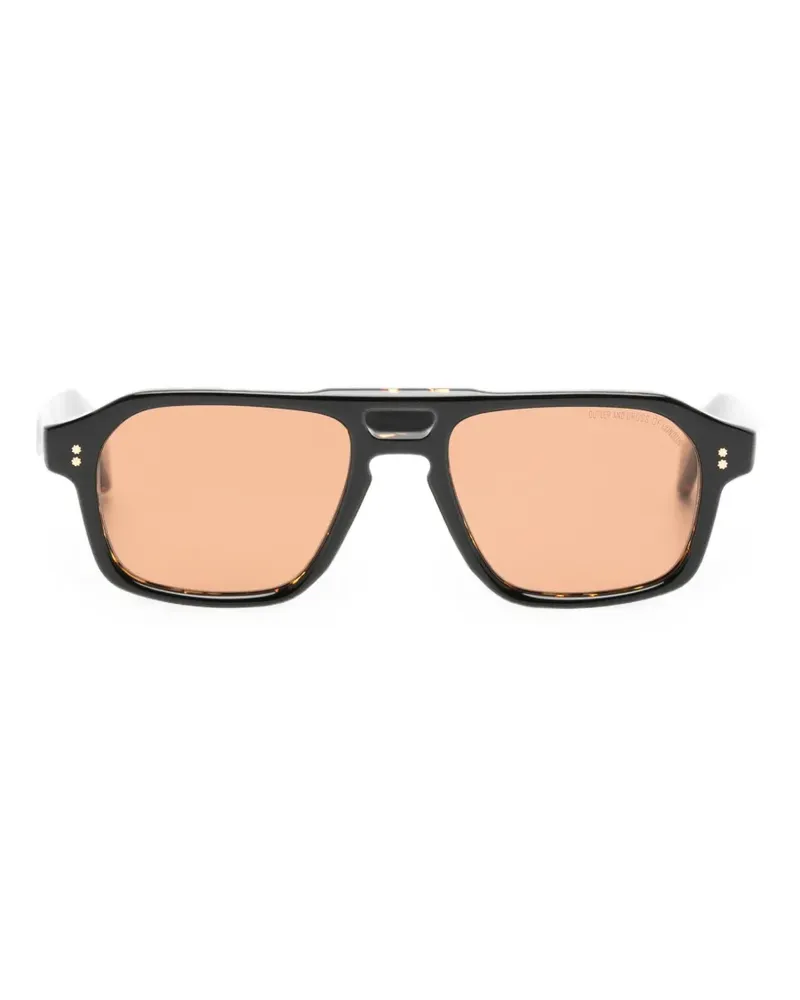 Cutler and Gross Eckige Sonnenbrille in Schildpattoptik - Braun Braun