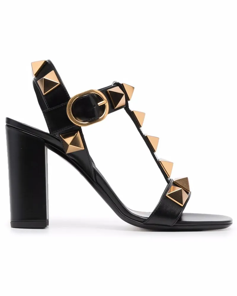 Valentino Garavani Roman Sandalen 90mm - Schwarz Schwarz