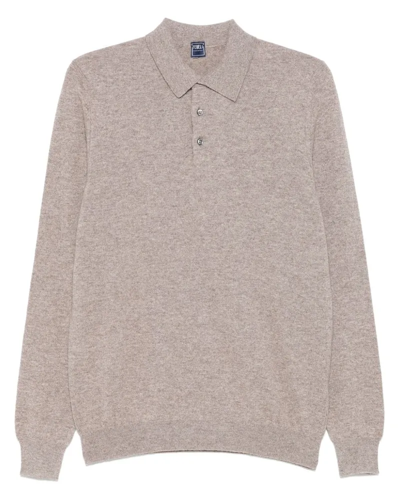 Fedeli Poloshirt aus Kaschmir - Grau Grau