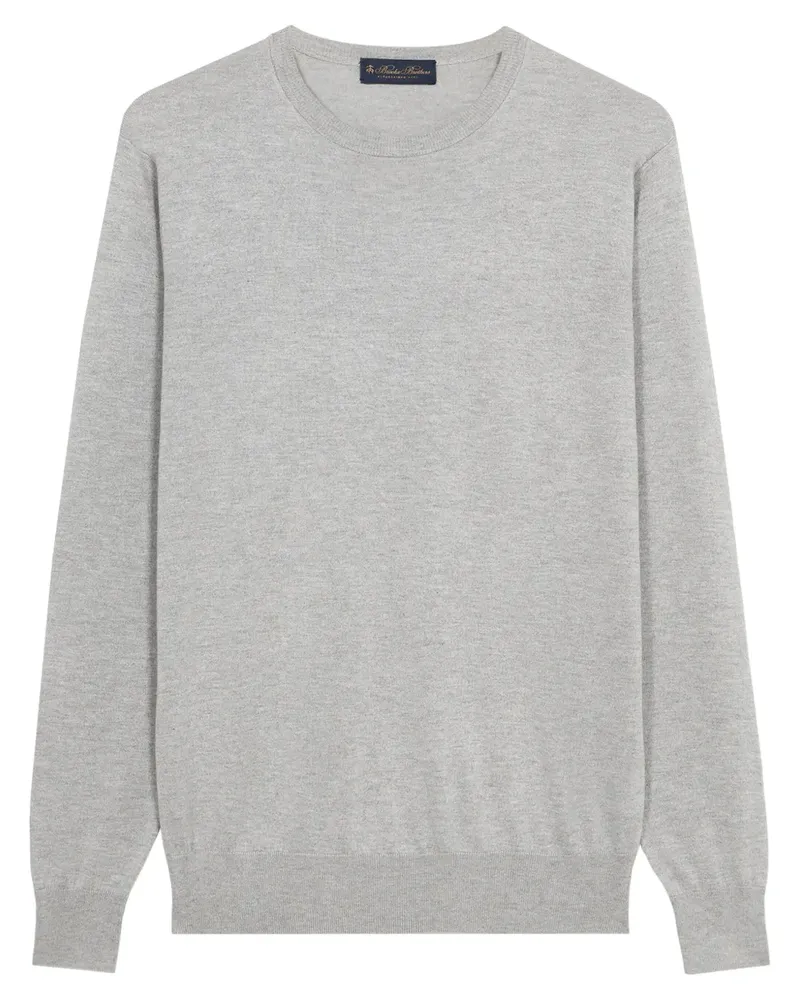 Brooks Brothers Pullover mit Rundhalsausschnitt - Grau Grau