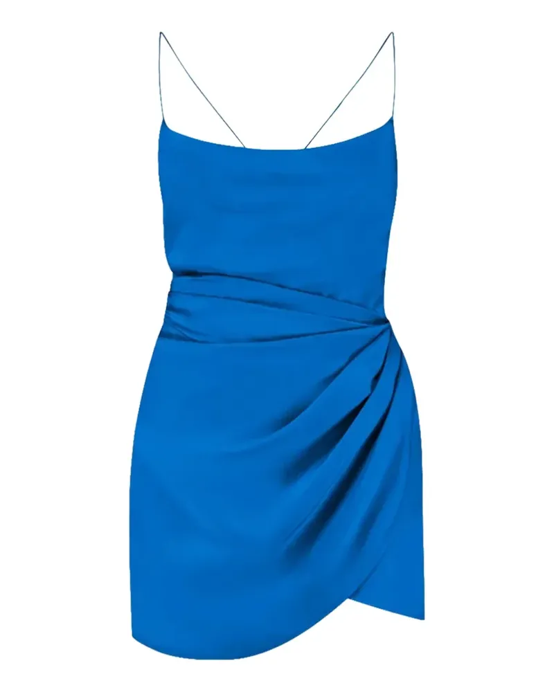 GAUGE81 Gerafftes Minikleid - Blau Blau