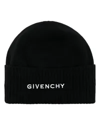 Givenchy Mütze mit Logo-Stickerei Schwarz