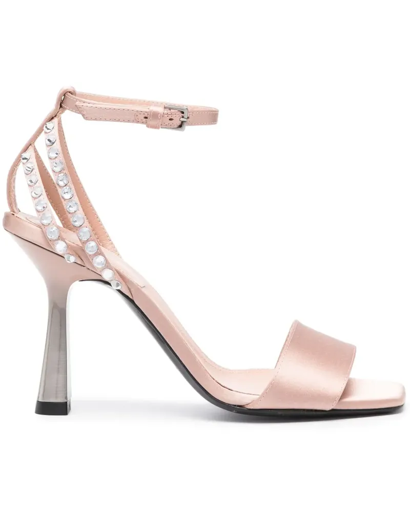 Alberta Ferretti Sandalen mit Kristallen 90mm - Rosa Rosa
