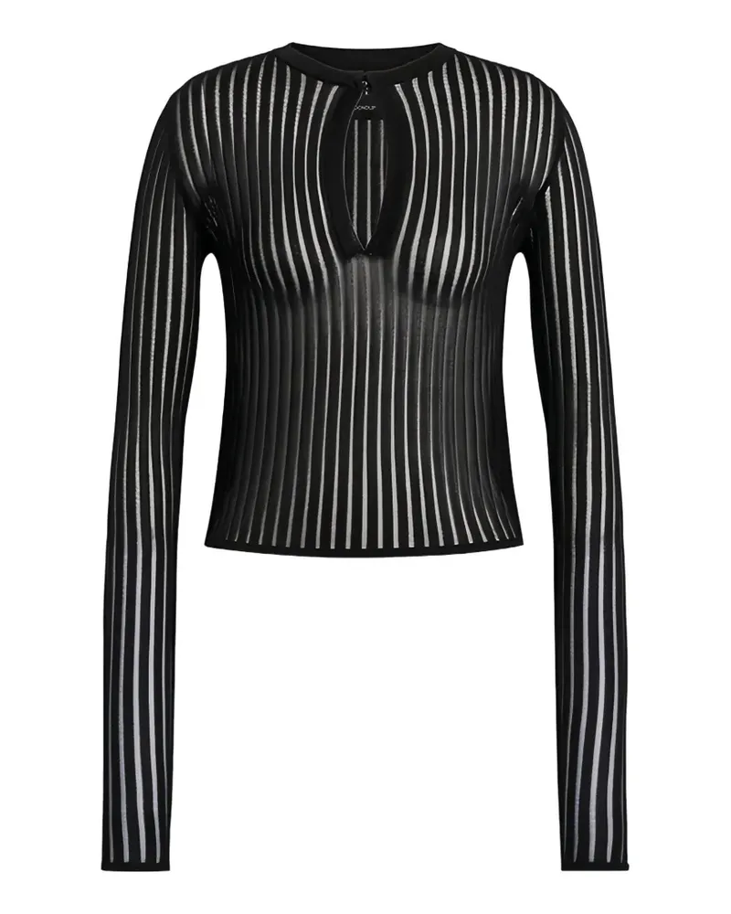 Dondup striped top - Schwarz Schwarz