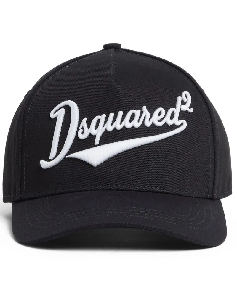 Dsquared2 Baseballkappe mit Logo-Stickerei - Schwarz Schwarz