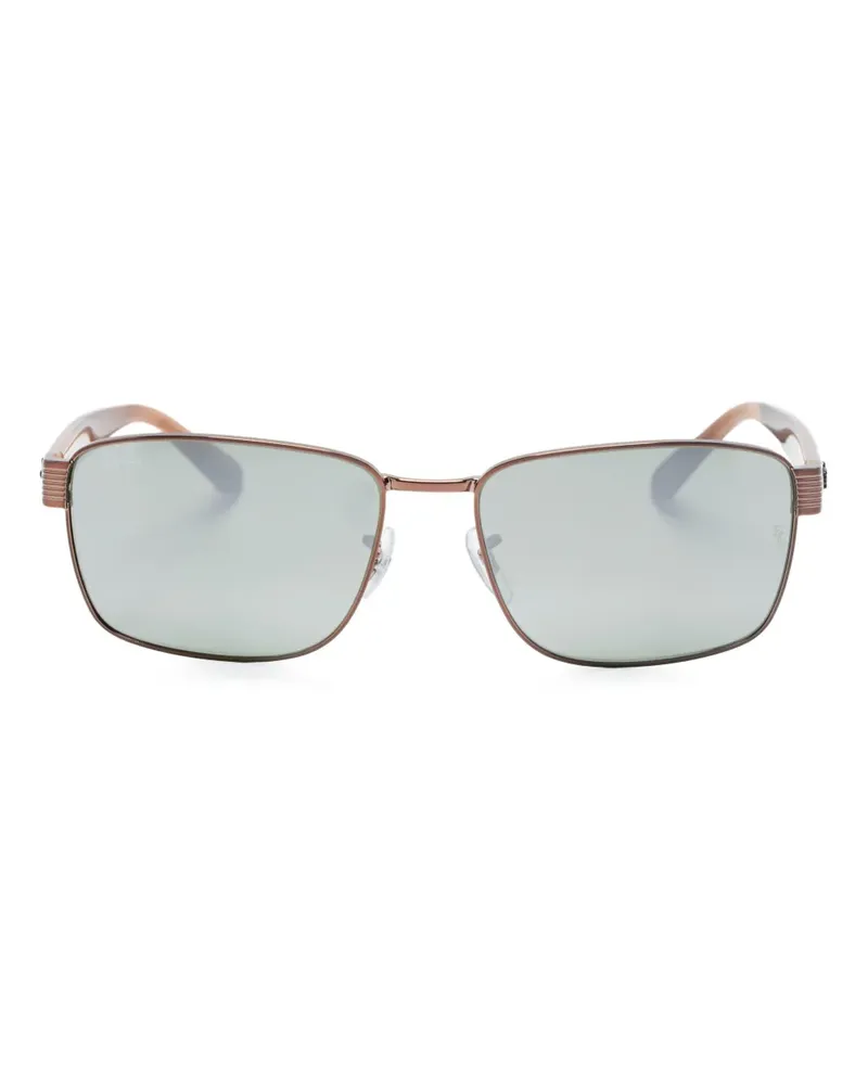 Ray Ban Sonnenbrille mit eckigem Gestell - Braun Braun