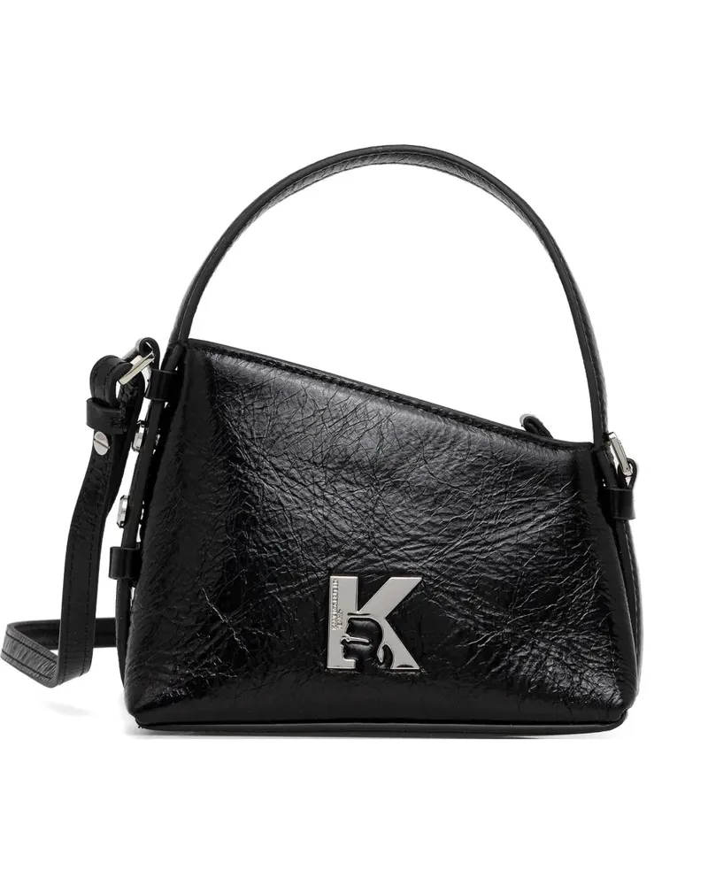 Karl Lagerfeld logo-plaque cross body bag - Schwarz Schwarz