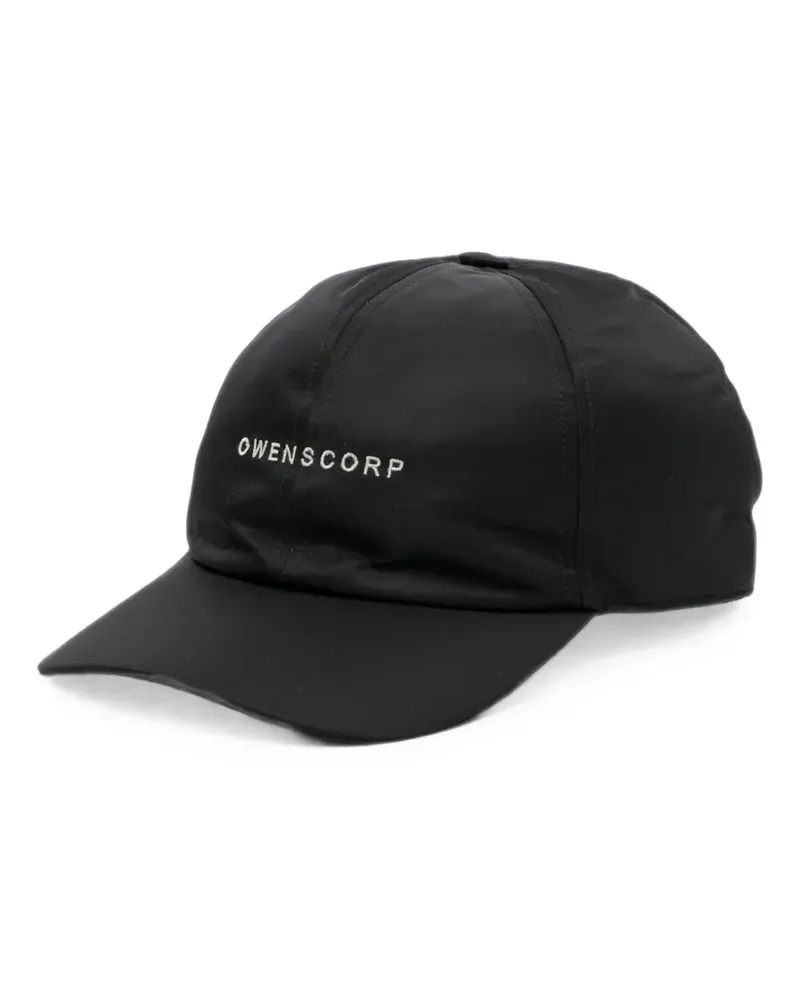 Rick Owens Owenscorp Baseballkappe mit Stickerei - Schwarz Schwarz