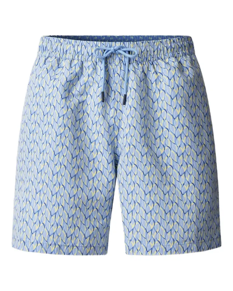 Hackett Badeshorts mit grafischem Print - Blau Blau
