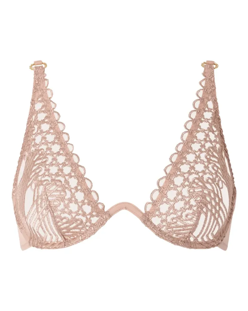 Aubade Éloge du Désir Triangel-BH mit Stickerei - Rosa Rosa