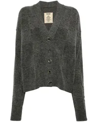 Uma Wang Cardigan mit V-Ausschnitt Grau