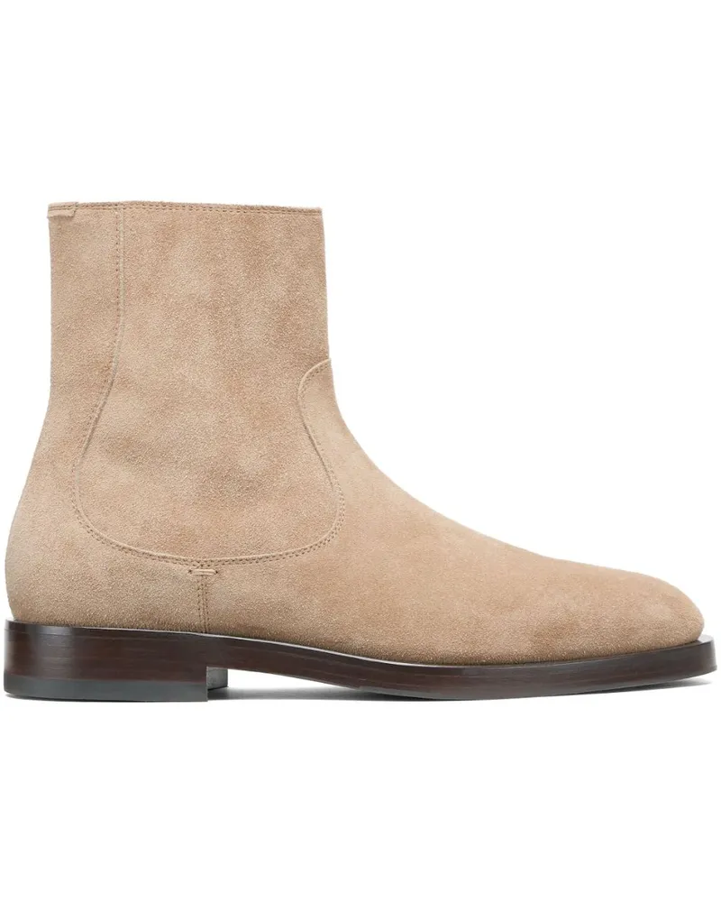 Brunello Cucinelli Stiefel mit Reißverschluss - Nude Nude