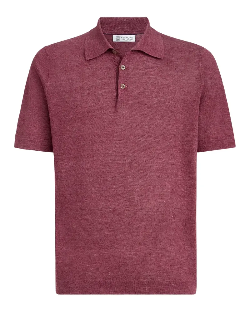 Brunello Cucinelli short-sleeve polo shirt - Rot Rot