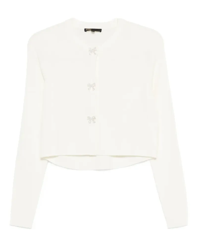 Maje Cardigan mit Schleifen-Knöpfen - Nude Nude