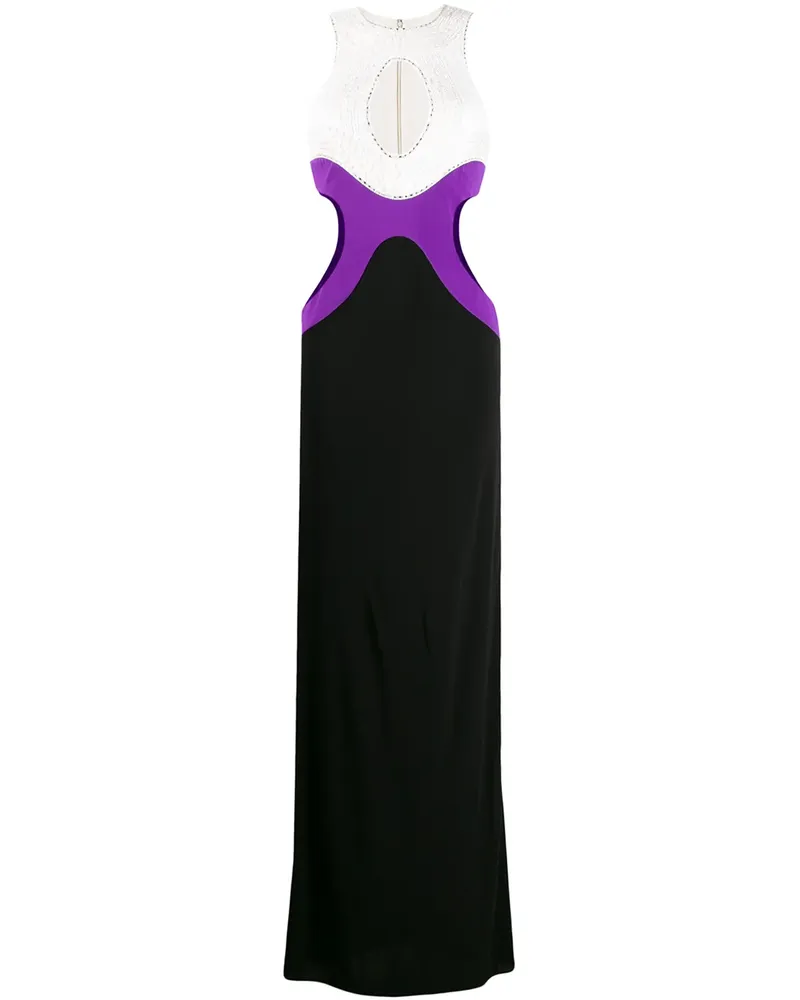 Emilio Pucci Abendkleid in Colour-Block-Optik - Schwarz Schwarz