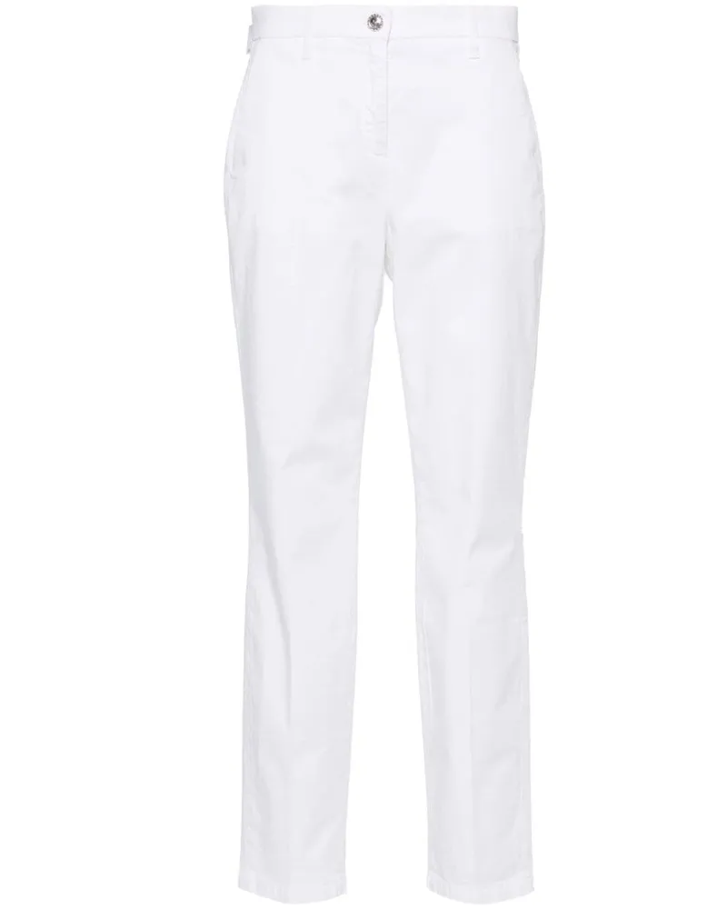 Jacob Cohën Schmale Marina Hose - Weiß Weiß