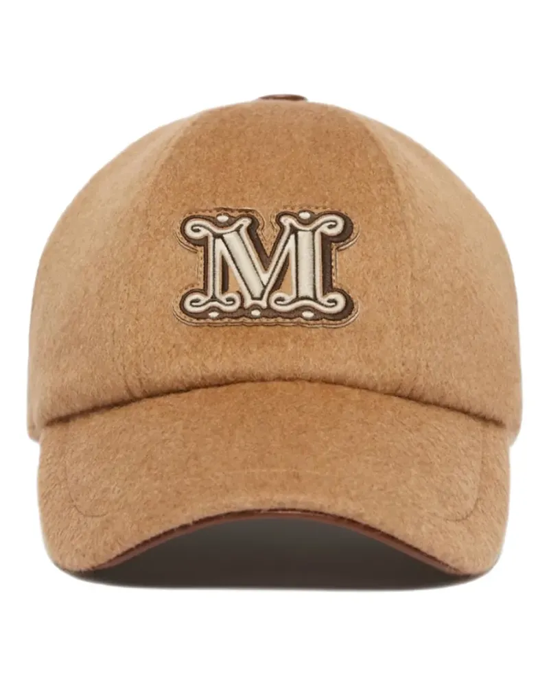 Max Mara Baseballkappe mit Logo-Stickerei - Braun Braun