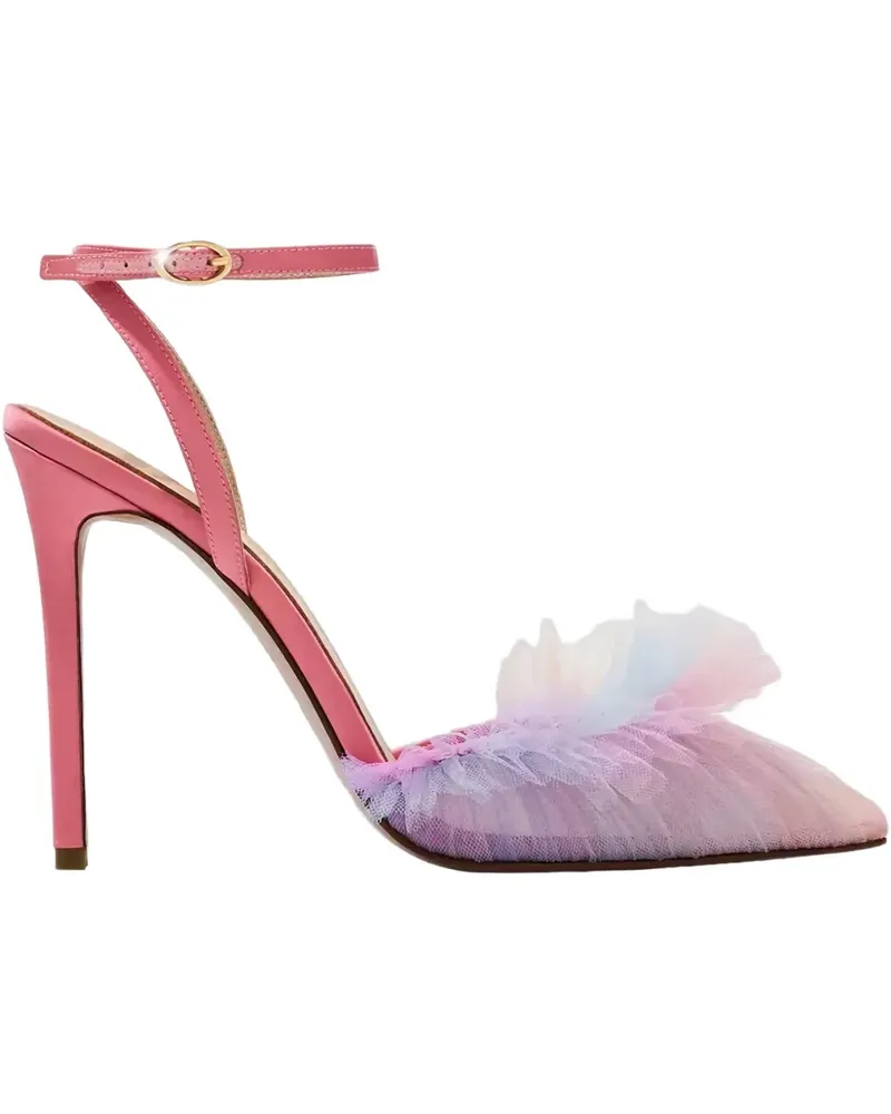 Andrea Wazen Franca Pumps mit Knöchelriemen 120mm - Rosa Rosa