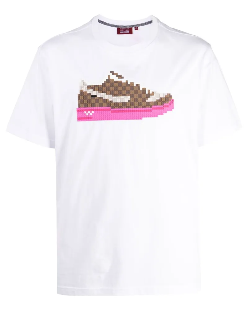 Mostly Heard Rarely Seen T-Shirt mit Sneaker-Print - Weiß Weiß
