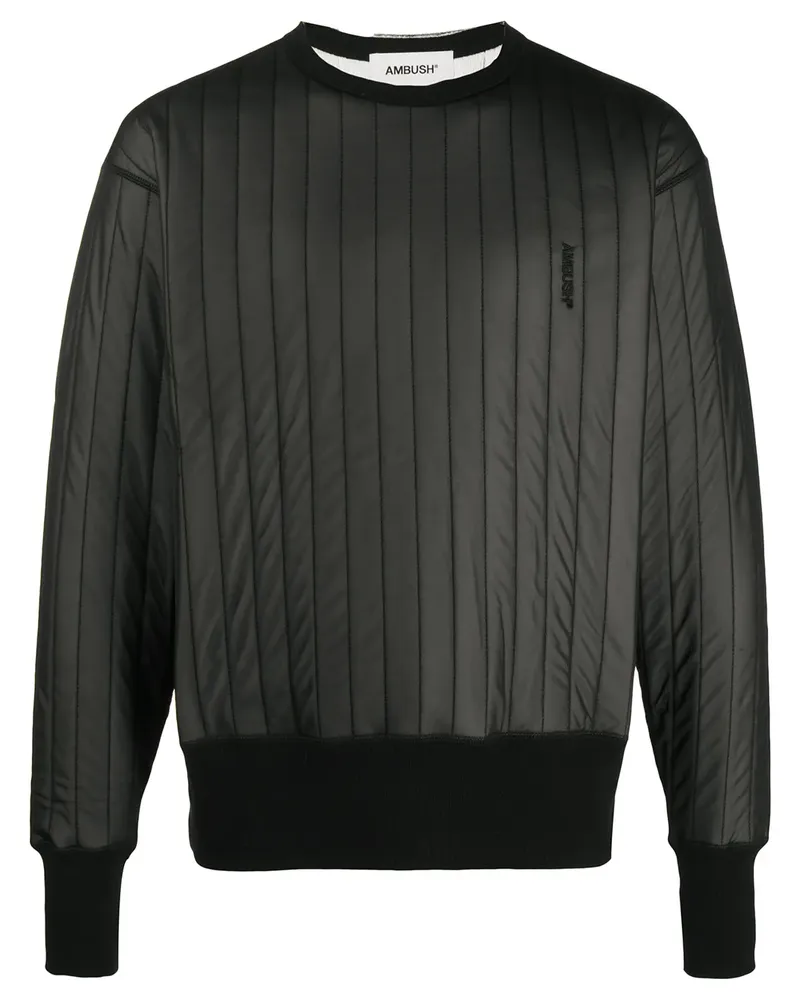 AMBUSH Sweatshirt mit Logo-Stickerei - Schwarz Schwarz